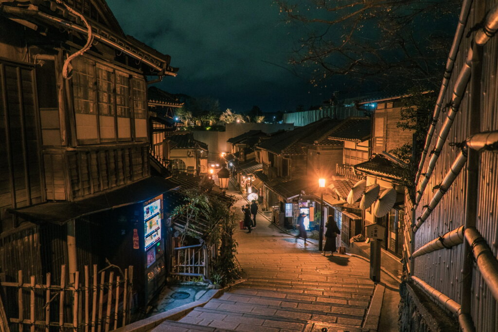 京都清水寺の二年坂(現像後)