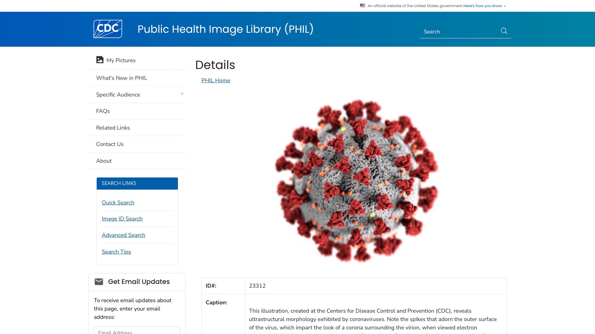 The featured image of Details - Public Health Image Library(PHIL)