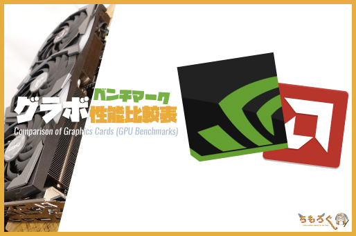 The featured image of 【グラボの性能】ベンチマーク比較まとめ表【2021年3月】 | ちもろぐ